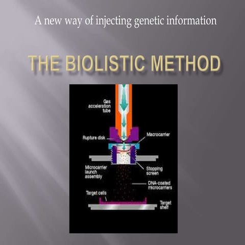 The biolistic method