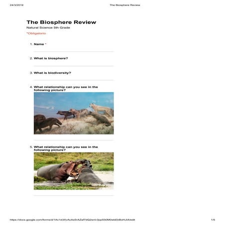 The biosphere Review