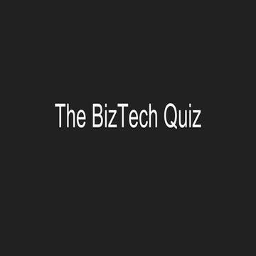 BizTech Quiz Prelims IIT Roorkee