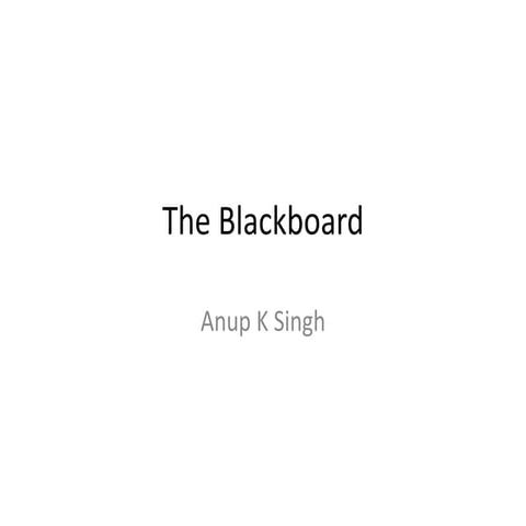 The blackboard