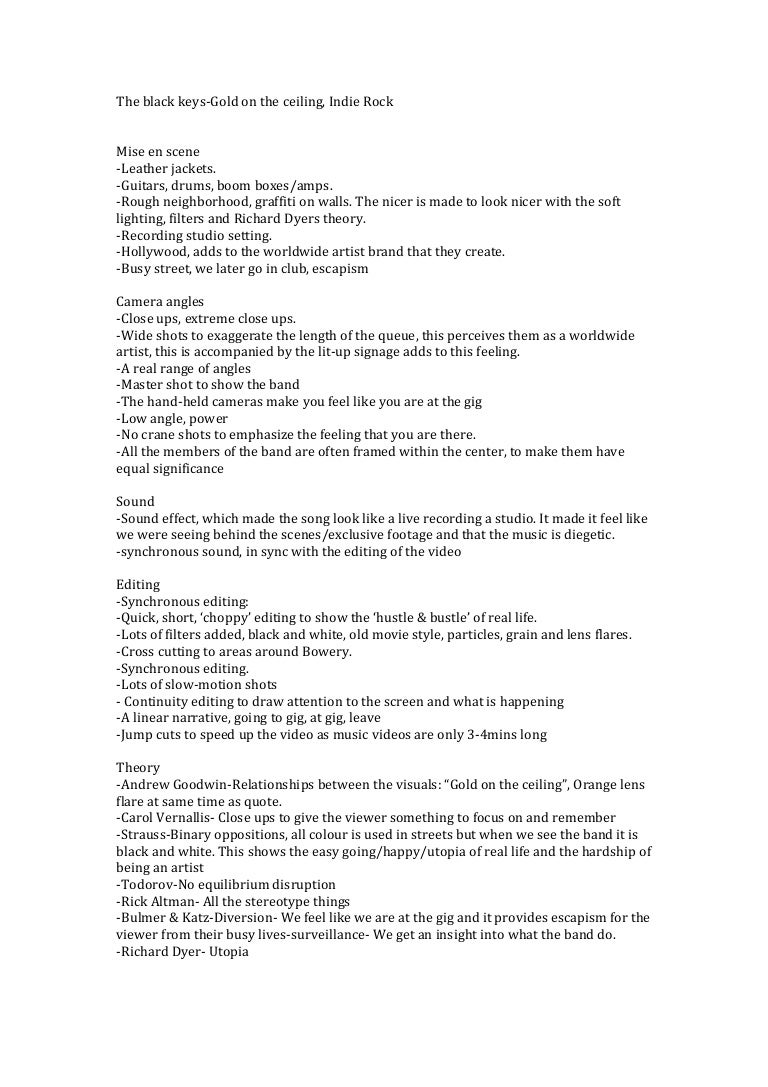 The Black Keys Analysis