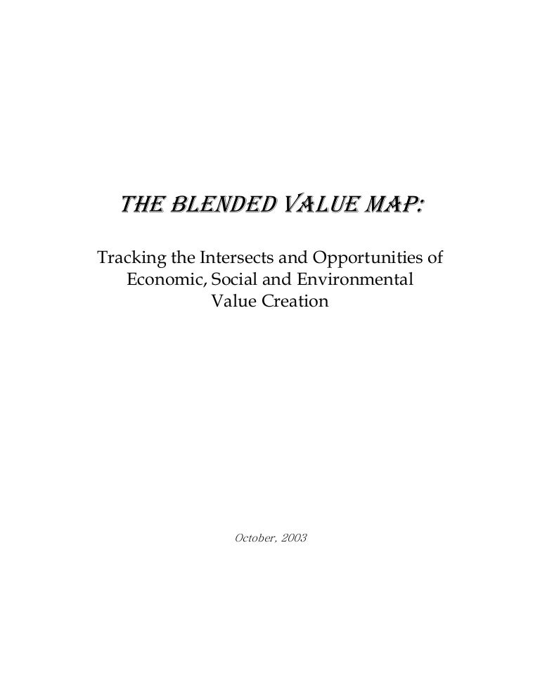 The Blended Value Map