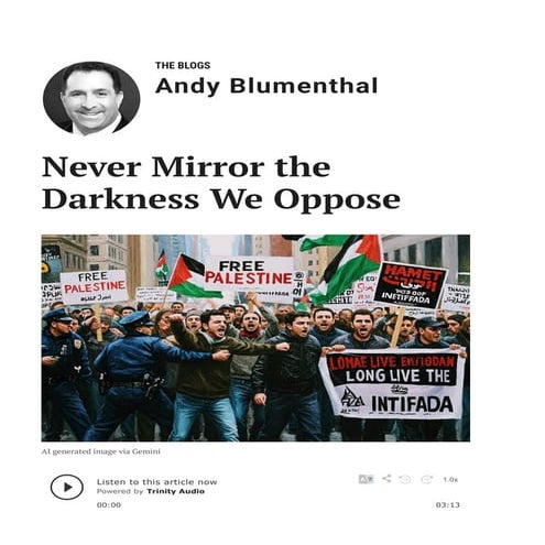The Blogs_ Never Mirror the Darkness We Oppose _ Andy Blumenthal _ The Times ...