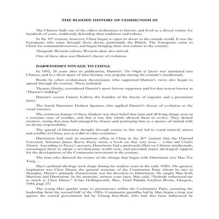 The bloody history of communism 3. english