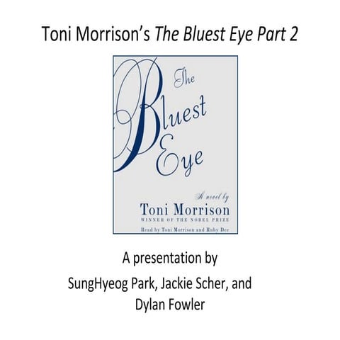 The bluest eye part 2