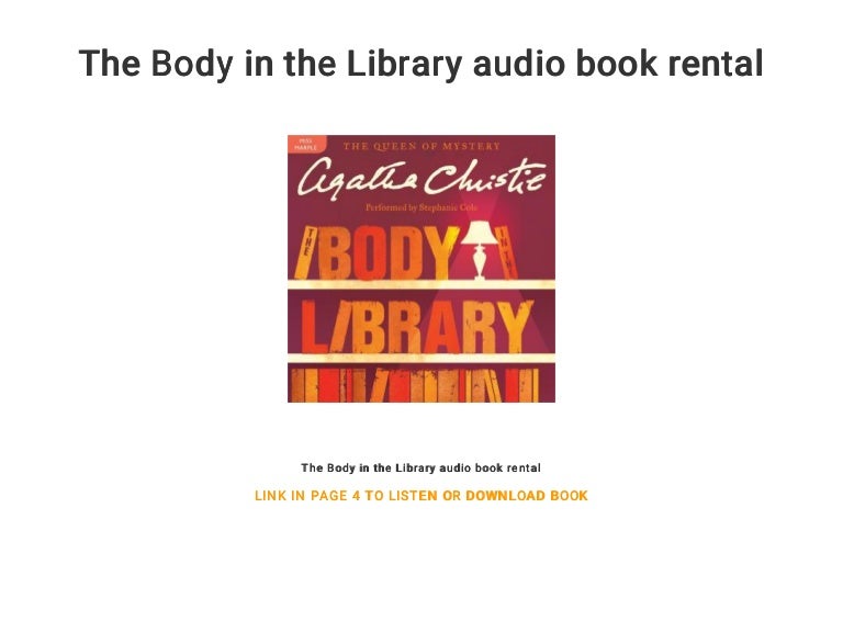 The body in the library book - lsakite