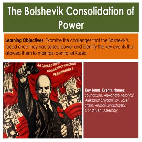 The Bolshevik Consolidation of Power