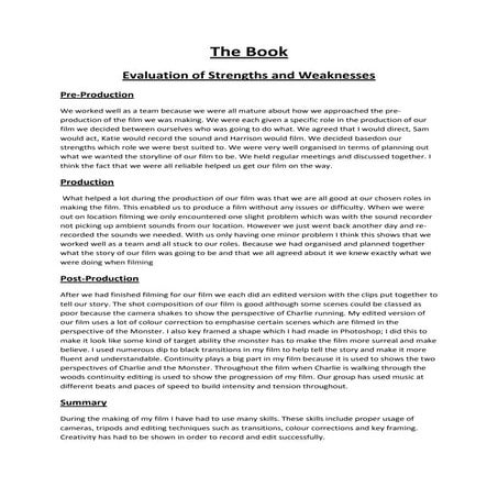 The book evaluation josh whipday