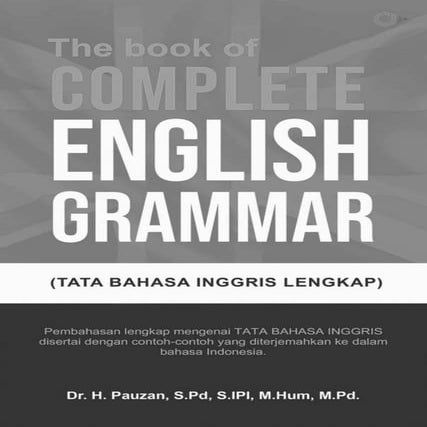 The Book Of Complete English Grammar Tata Bahasa Inggris Lengkap Pdf