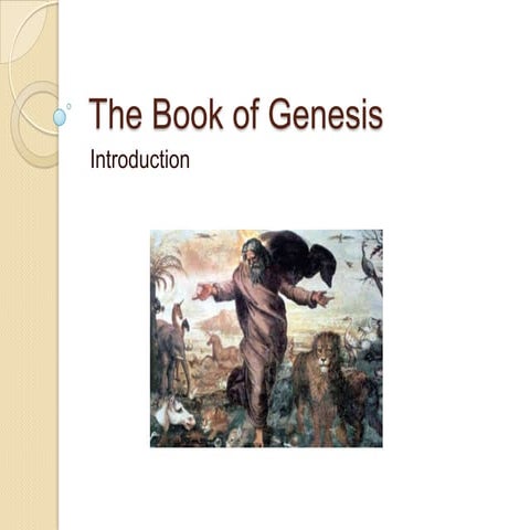 The book of genesis