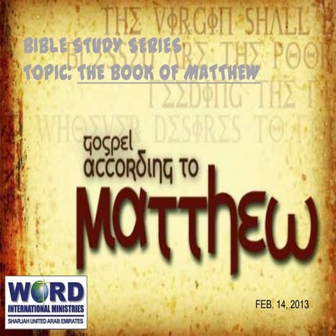 The book of matthew