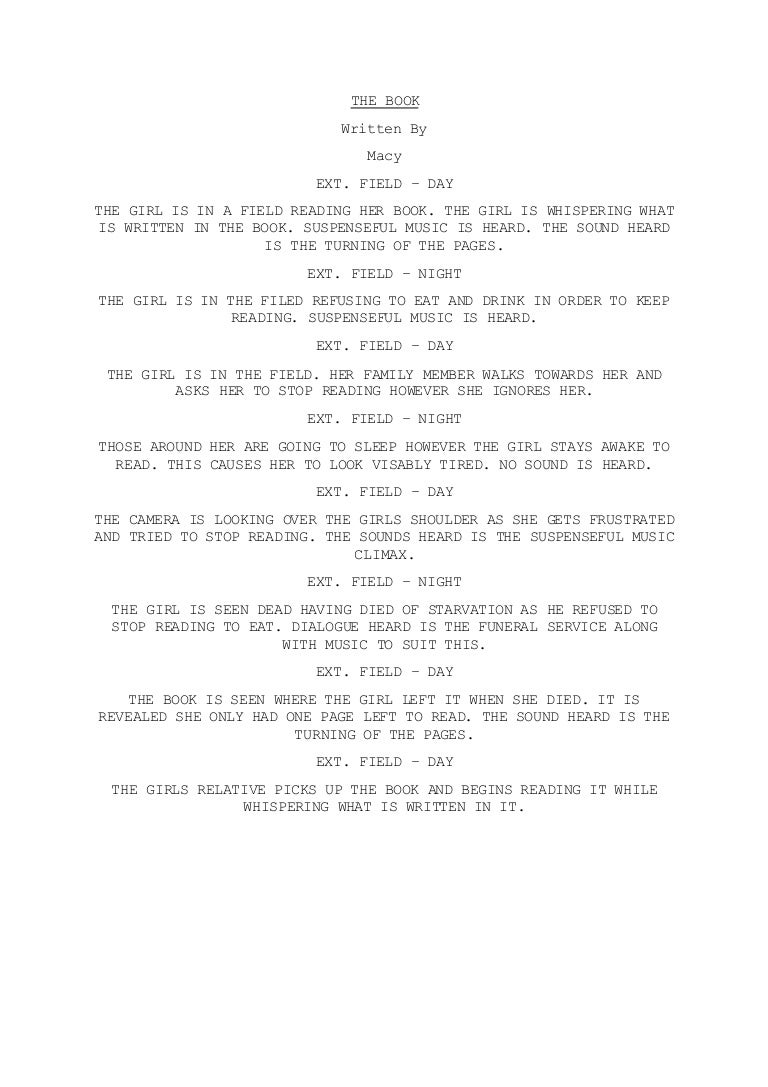 The book script 1
