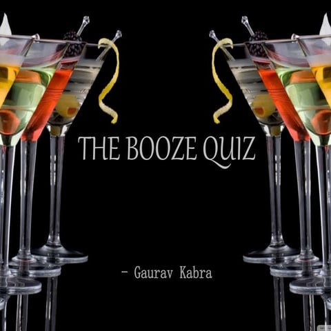The Booze quiz
