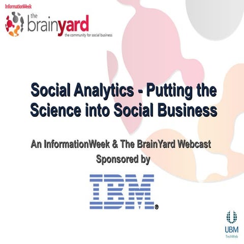 The BrainYard Webcast - Social Business & Social Analytics - 3/1/12