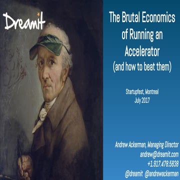 The Brutal Economics of Running an Accelerator