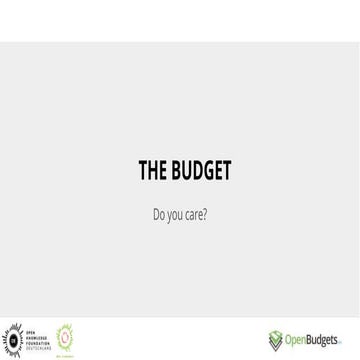 The budget - do you care?