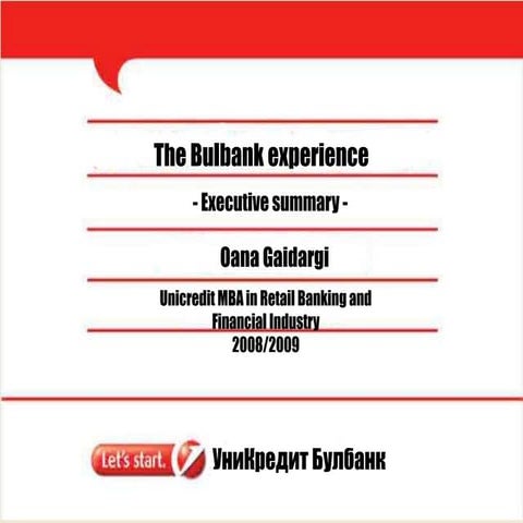 The Bulbank Experience_MBA internship