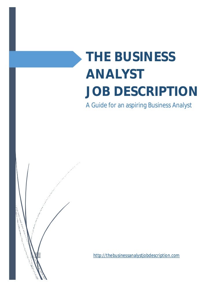 Business Analyst Job Description