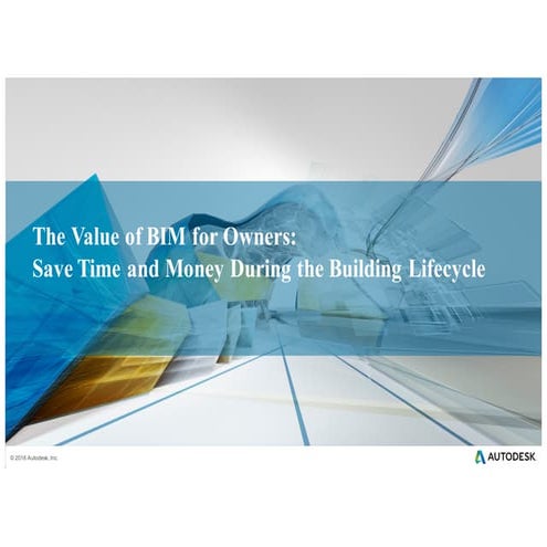 Giá trị của BIM cho chủ đầu tư