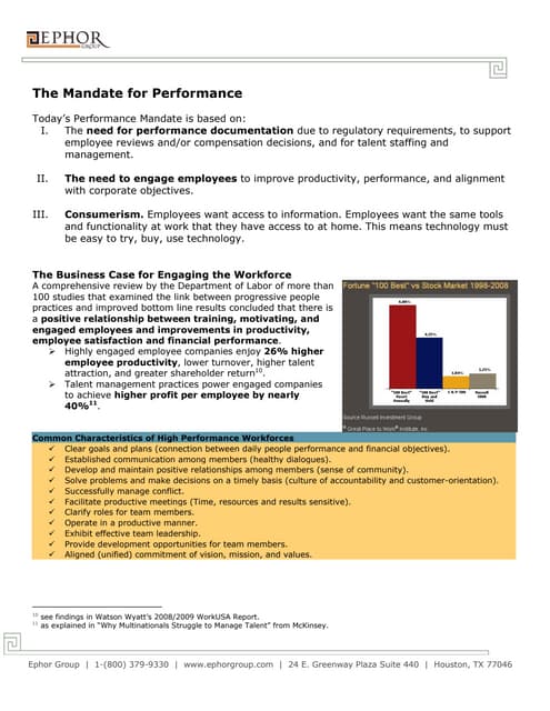 The Business Case for Corporate Performance Management