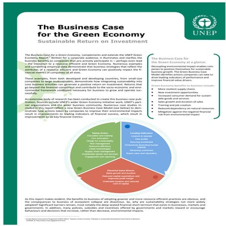 The business case for the green economy