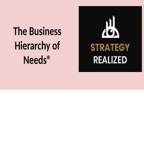 The Business Hierarchy of Needs®: A Framework for Organizational Growth