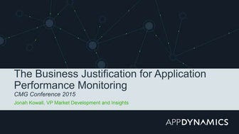 The Business Justification for APM