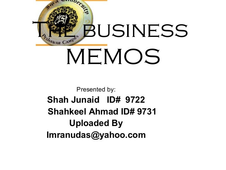 the business memos