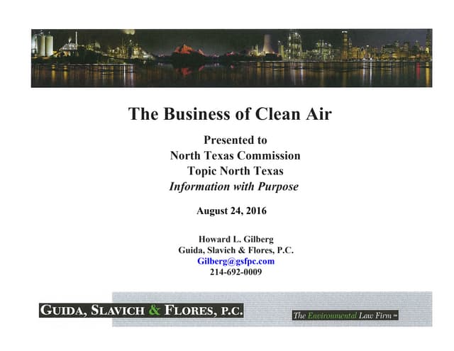 The Business of Clean Air