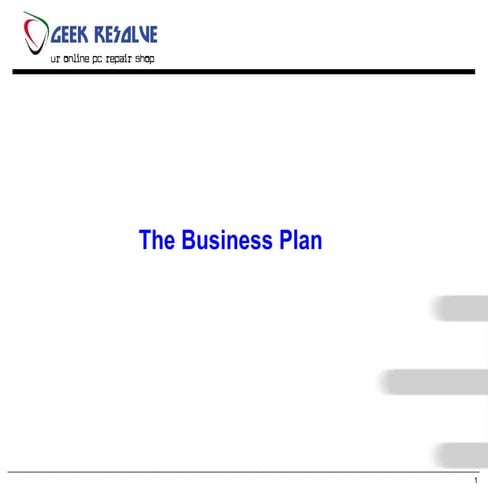 The Business Plan Geek Resolve