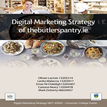 Digital Marketing Communications Strategy for The Butler's Pantry ...