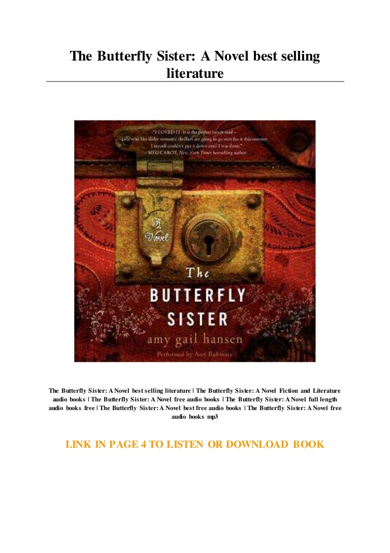 The Butterfly Sister A Novel best selling literature
