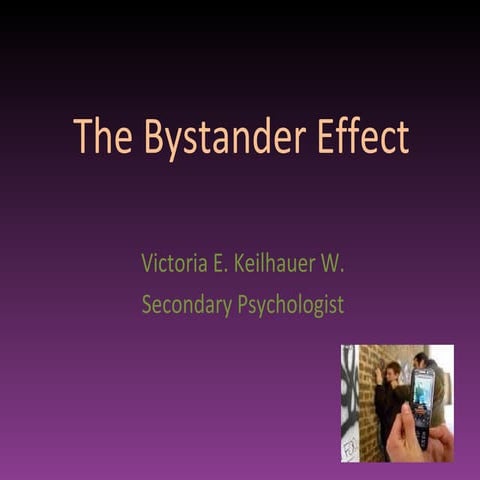 The bystander effect