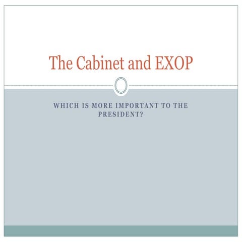 The cabinet and exop