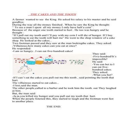 The cakes and the tooth