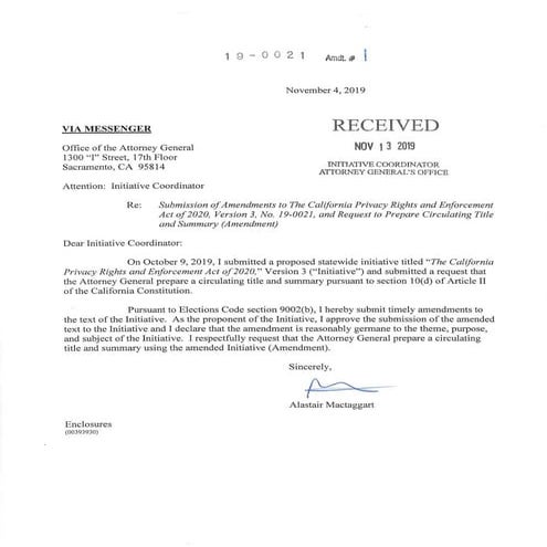 CPRA - The California Privacy Rights Act of 2020 - Final Version