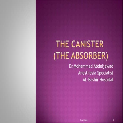 The canister (the absorber)