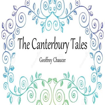 The Canterbury Tales by Geoffrey Chaucer