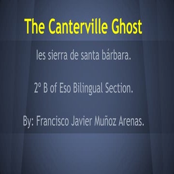 The Canterville Ghost (Fran Muñoz)