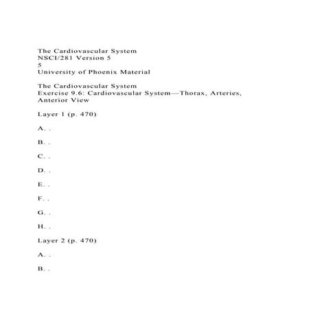 The Cardiovascular SystemNSCI281 Version 55University of .docx