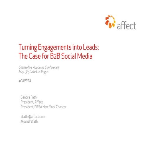 The Case for B2B Social Media: Turning Engagement into Leads