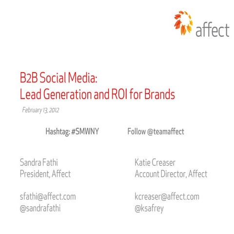 The Case for B2B Social Media - Lead Generation