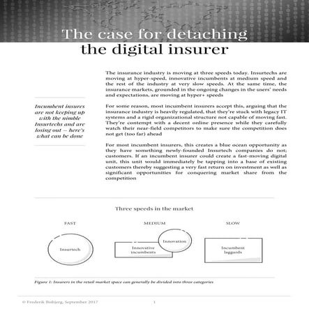 WHITE PAPER: The case for detaching the digital insurer