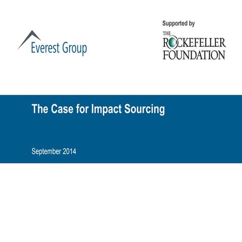 The Case for Impact Sourcing