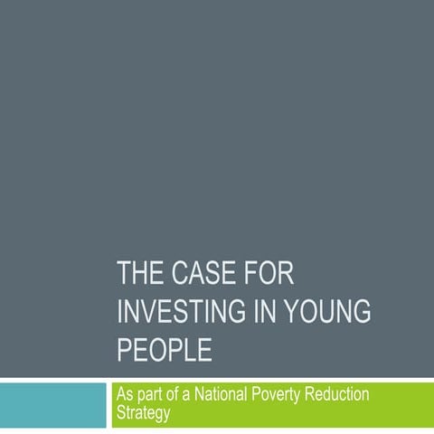 The Case of Investing in Young People (English)