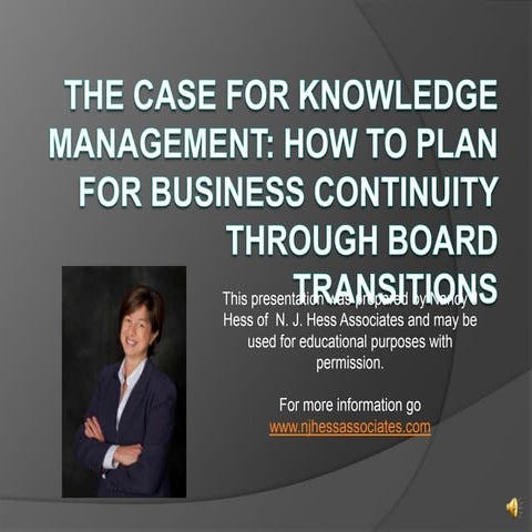 The case for_knowledge_management_revised