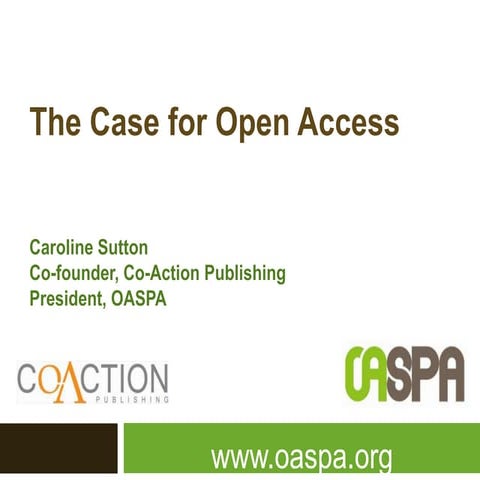 The case for open access ismte 
