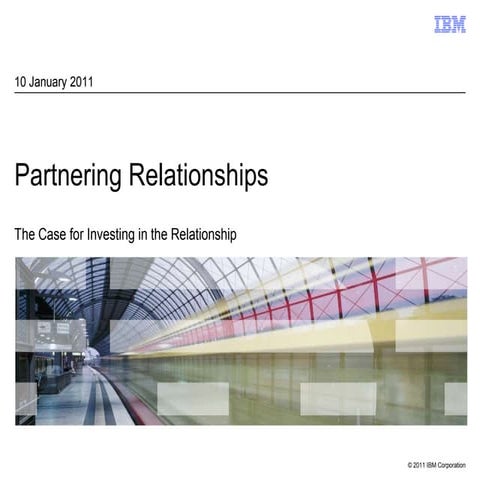 The case for partnering