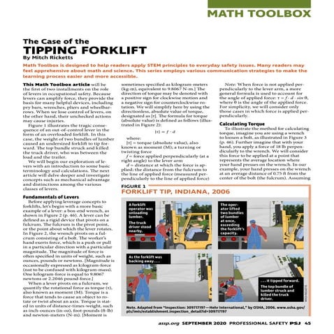 The Case of the Tipping Forklift | PDF