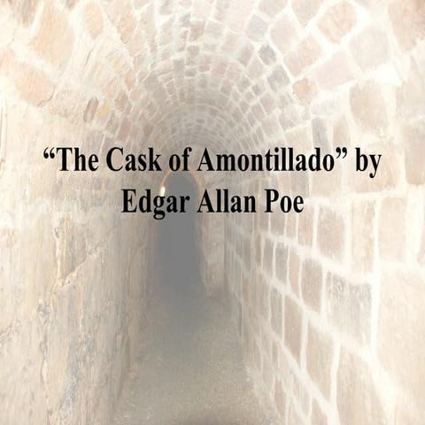 The cask of amontillado key
